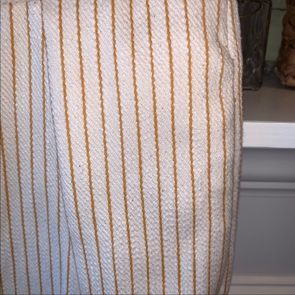 Topshop Cut Out Bust Strapless Striped Wide-leg Cropped Jumpsuit New Size 4 - Picture 6 of 10